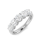 Platinum Round Lab Grown Diamond Ring 1
