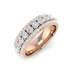 9ct Rose Gold Round Lab Grown Diamond Ring 1
