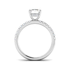 9ct White Gold Radiant Lab Grown Diamond Ring 2