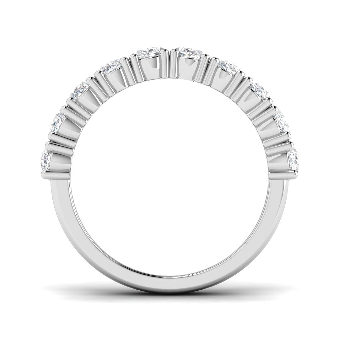 Platinum Oval Lab Grown Diamond Ring 2