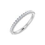 9ct White Gold Round Lab Grown Diamond Ring 1