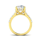 9ct Yellow Gold Round Lab Grown Diamond Ring 2