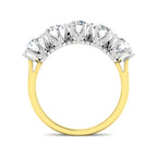 9ct Two Tone Round Cvd Old Cut Ring 2