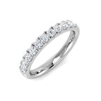 9ct White Gold Round Lab Grown Diamond Ring 1