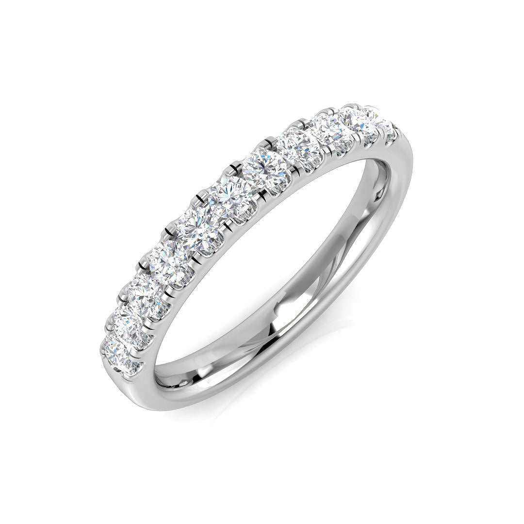 Platinum Round Lab Grown Diamond Ring 1