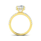 9ct Yellow Gold Round Lab Grown Diamond Ring 2