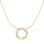 9ct Yellow Gold Emerald Cut and Marquise and Oval and Pear Lab Grown Diamond Necklace 1