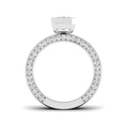 9ct White Gold Emerald Cut Lab Grown Diamond Ring 2
