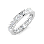 9ct White Gold Round Lab Grown Diamond Ring 1