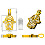 18ct Yellow Gold Round Lab Grown Diamond Pendant 2