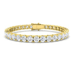 9ct Yellow Gold Round Lab Grown Diamond Bracelet 1