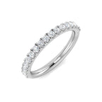 9ct White Gold Round Lab Grown Diamond Ring 1