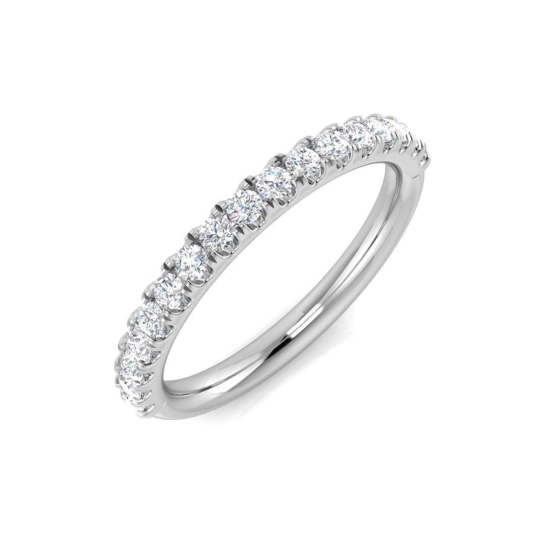 Platinum Round Lab Grown Diamond Ring 1