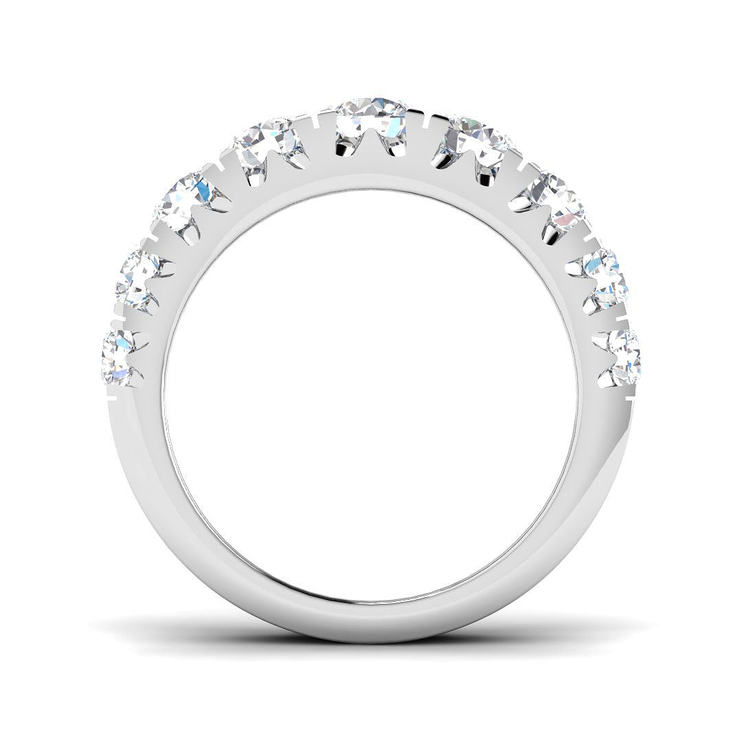 9ct White Gold Round Lab Grown Diamond Ring 2