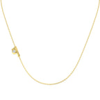 9ct Yellow Gold Round Lab Grown Diamond Necklace 1