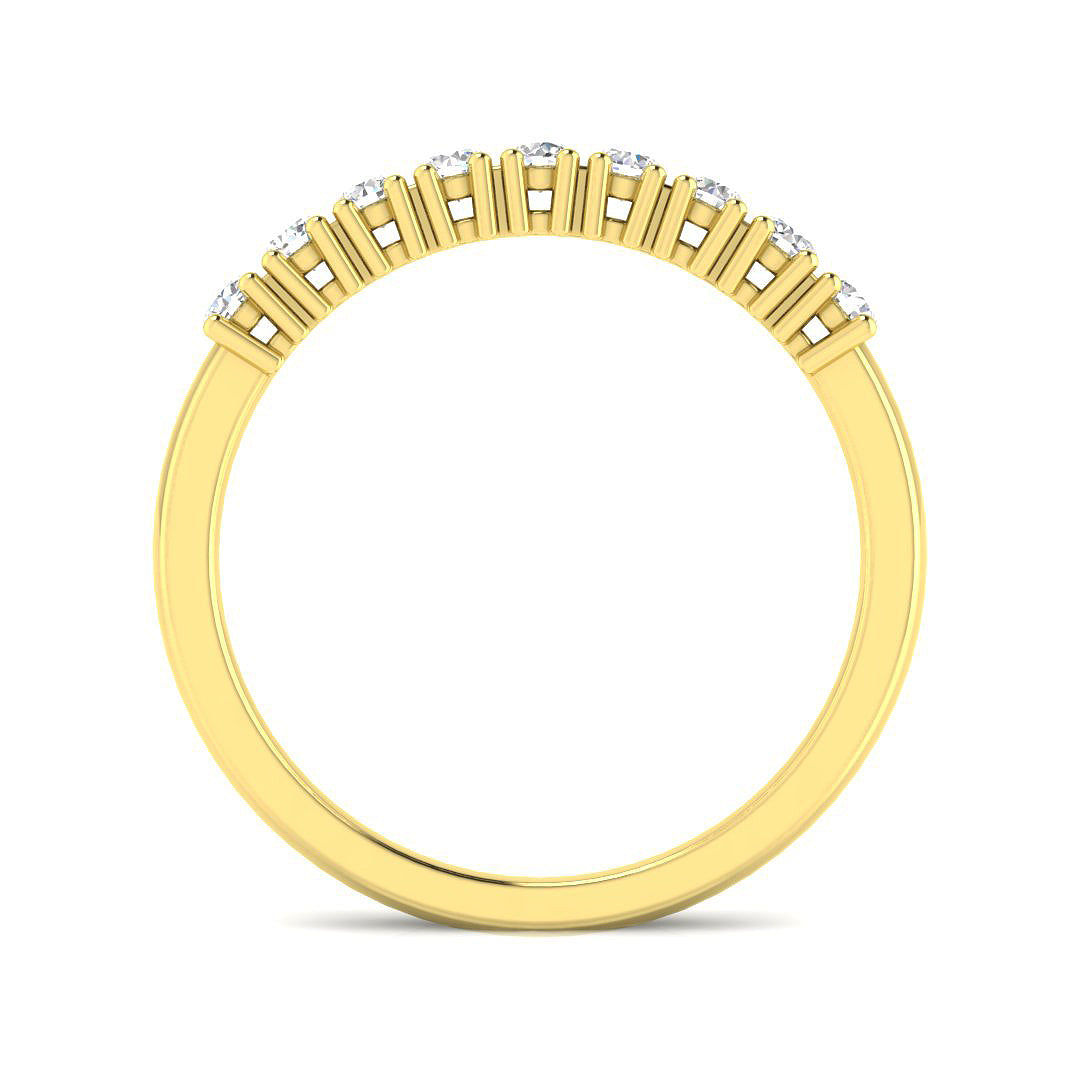 9ct Two Tone Round Diamond Ring 2