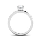Platinum Emerald Cut Lab Grown Diamond Ring 2