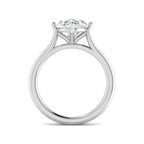 9ct White Gold Oval Lab Grown Diamond Ring 2