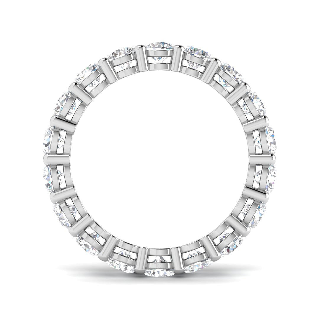 9ct White Gold Round Lab Grown Diamond Ring 2