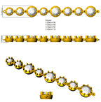 9ct Yellow Gold Round Lab Grown Diamond Bracelet 2