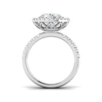 Platinum Pear Lab Grown Diamond Ring 2