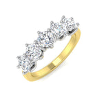 9ct Two Tone Round Lab Grown Diamond Ring 1