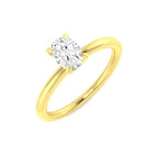 18ct Yellow Gold Oval Diamond Ring 1
