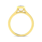9ct Yellow Gold Radiant Lab Grown Diamond Ring 2