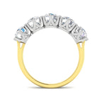 9ct Two Tone Cushion Cvd Old Cut Ring 2