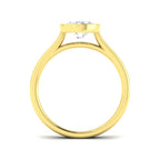 9ct Yellow Gold Oval Lab Grown Diamond Ring 2