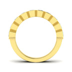 9ct Yellow Gold Emerald Cut Lab Grown Diamond Ring 2