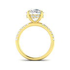 18ct Yellow Gold Round Lab Grown Diamond Ring 2
