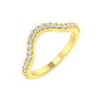 9ct Yellow Gold Round Diamond Ring 1