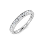 18ct White Gold Round Lab Grown Diamond Ring 1
