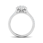 9ct White Gold Heart Lab Grown Diamond Ring 2