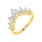 9ct Yellow Gold Round Lab Grown Diamond Ring 1