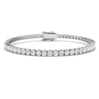 18ct White Gold Round Lab Grown Diamond Bracelet 1