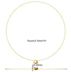 9ct Yellow Gold Round Lab Grown Diamond Necklace 2