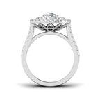 9ct White Gold Round Lab Grown Diamond Ring 2