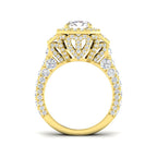 9ct Yellow Gold Radiant Lab Grown Diamond Ring 2