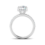 Platinum Round Lab Grown Diamond Ring 2