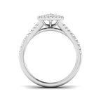9ct White Gold Marquise Lab Grown Diamond Ring 2