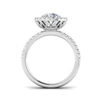 Platinum Round Lab Grown Diamond Ring 2