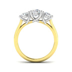9ct Two Tone Round Lab Grown Diamond Ring 2