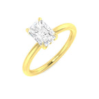 18ct Yellow Gold Radiant Lab Grown Diamond Ring 1