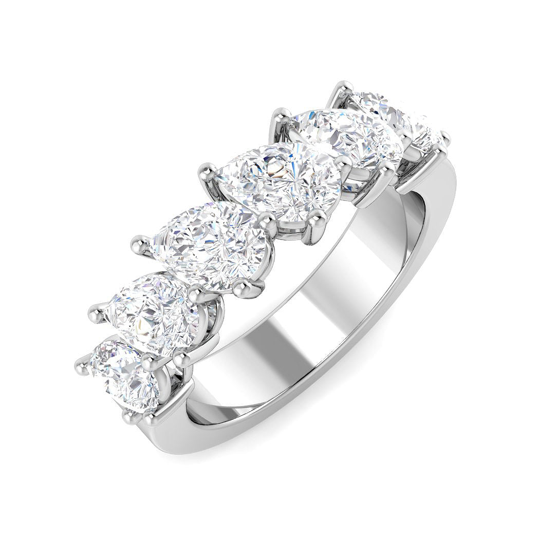 Platinum Pear Lab Grown Diamond Ring 1
