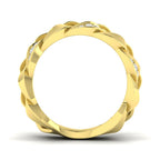 9ct Yellow Gold Round Lab Grown Diamond Ring 2