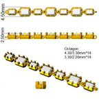 9ct Yellow Gold Emerald Cut Lab Grown Diamond Bracelet 2