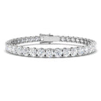 9ct White Gold Round Lab Grown Diamond Bracelet 1