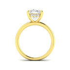9ct Yellow Gold Cushion Lab Grown Diamond Ring 2